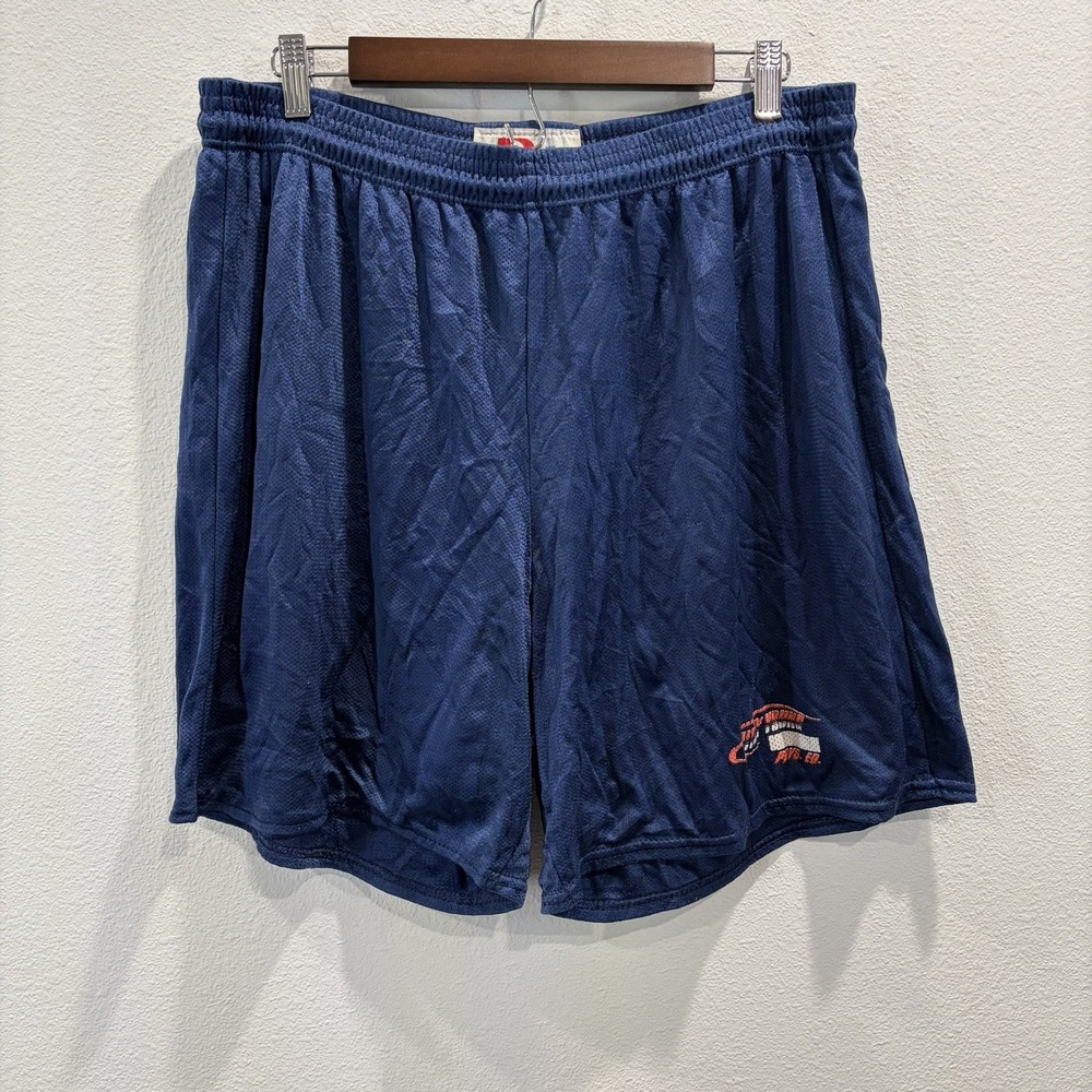 Vintage 90s Dodger Shorts Mens 2XL Blue Mesh Basketball Gym Made USA